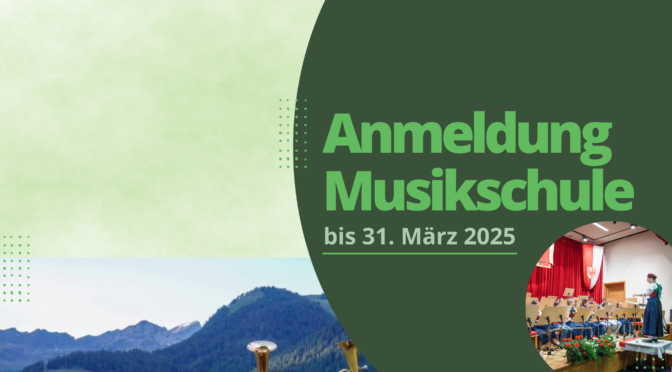 Anmeldung Musikschule